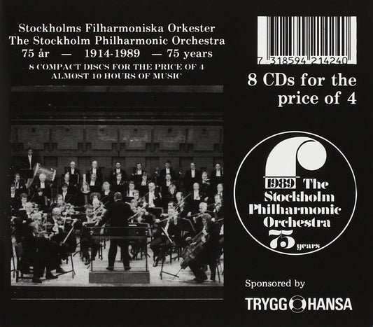 Stockholm Philharmonic Orchestra 75 Years - 1914-1989 (8 CDs)