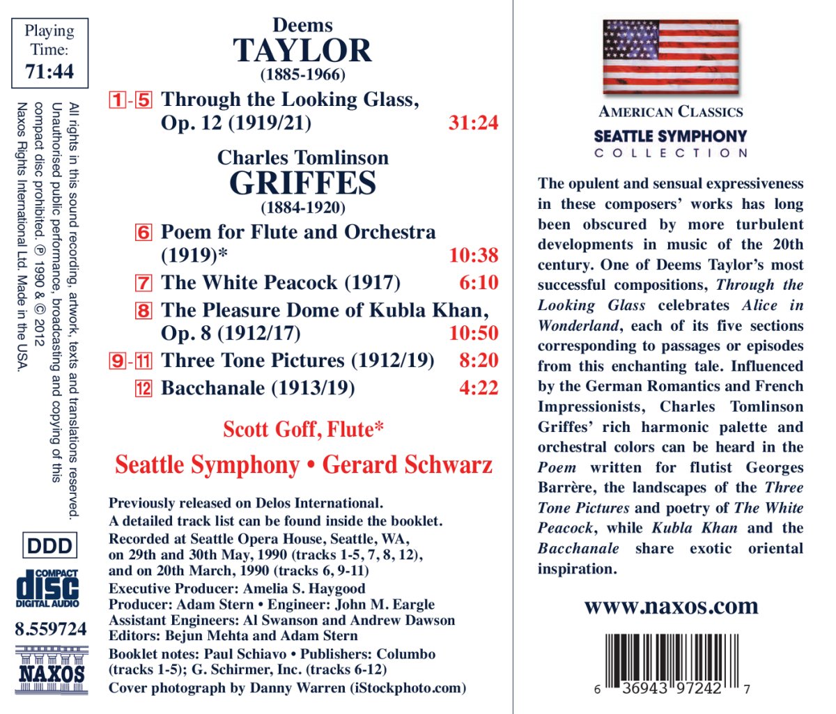 Taylor: Through the Looking Glass; Griffes: Orchestral Works - Seattle Symphony Orchestra
