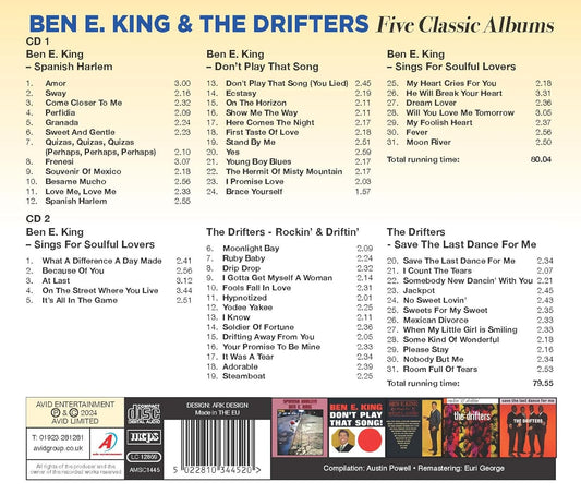 BEN E KING / THE DRIFTERS - Five Classic Albums (2 CDs)
