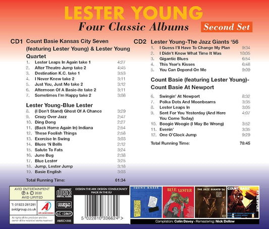 LESTER YOUNG - Four Classic Albums: Second Set (2 CDS)
