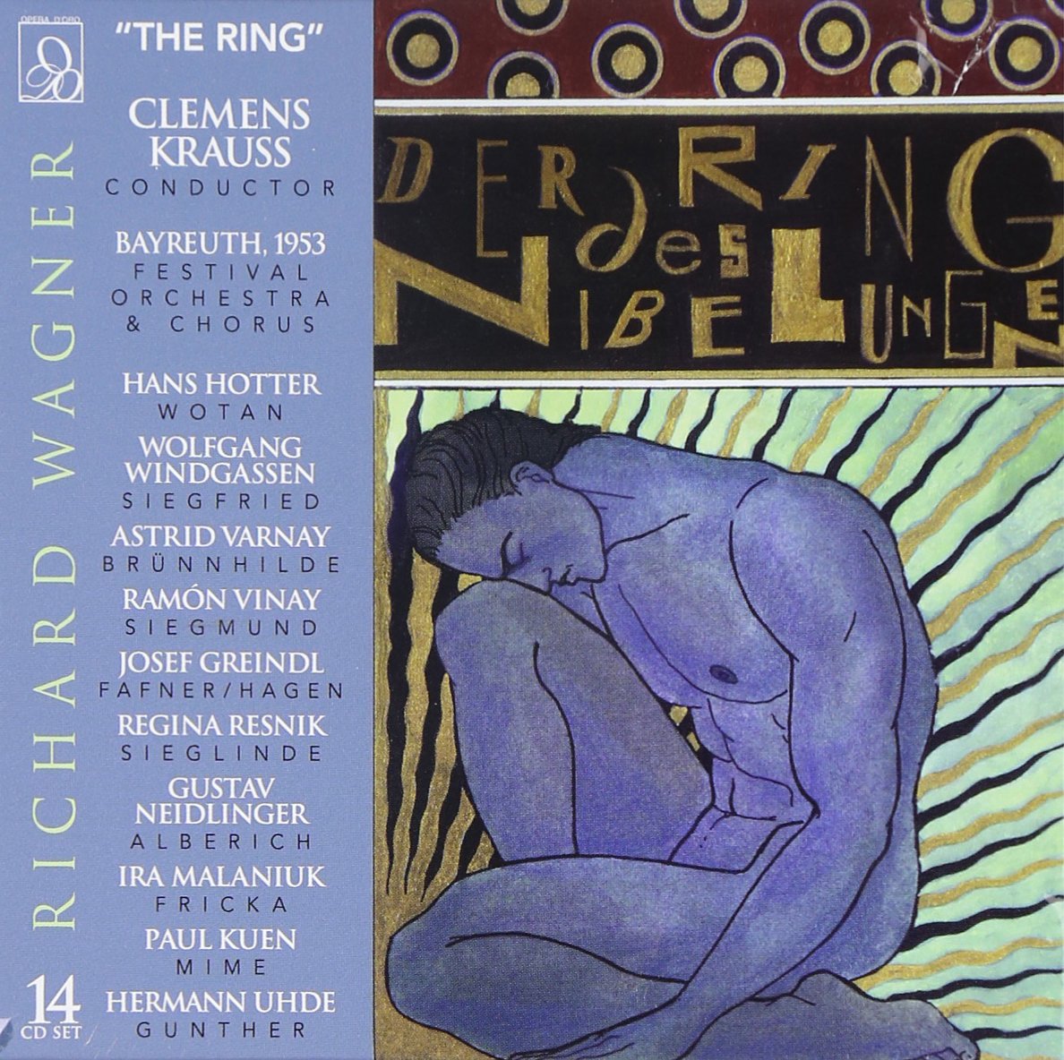 WAGNER: Des Ring der Nibelungen - Hotter/Windgassen/Varnay/Krauss/Bayreuth (14 CDs)