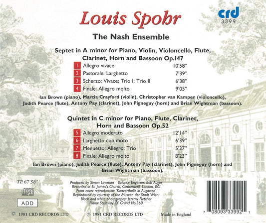 SPOHR: SEPTET IN A MINOR; QUINTET IN A MINOR - NASH ENSEMBLE