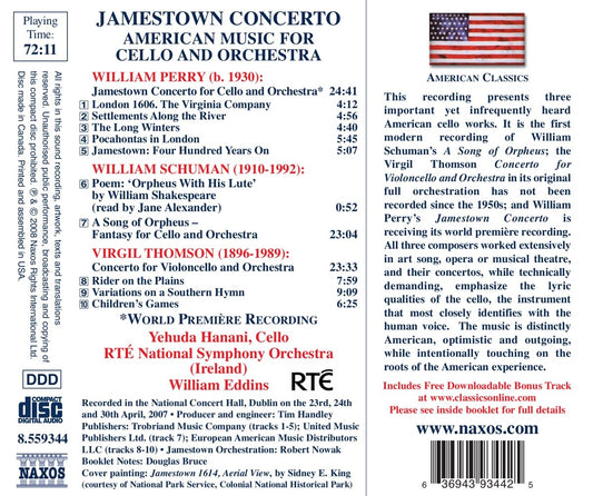 American Music for Cello and Orchestra (Perry, Schuman, W, Thomson) - RTE National Symphony Orchestra
