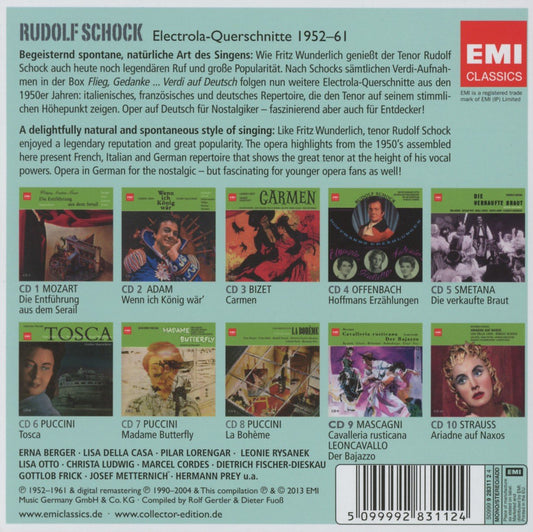 Rudolf Schock: Original Opera Highlights (10 CDs)