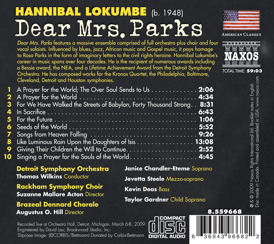 Lokumbe: Dear Mrs. Parks - Detroit Symphony Orchestra