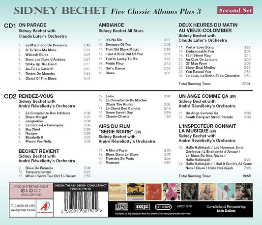 SIDNEY BECHET - Five Classic Albums Plus (2 CDS)