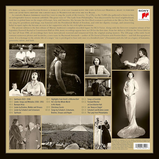 MARIAN ANDERSON: BEYOND THE MUSIC - Her Complete RCA Victor Recordings (15 CDS)
