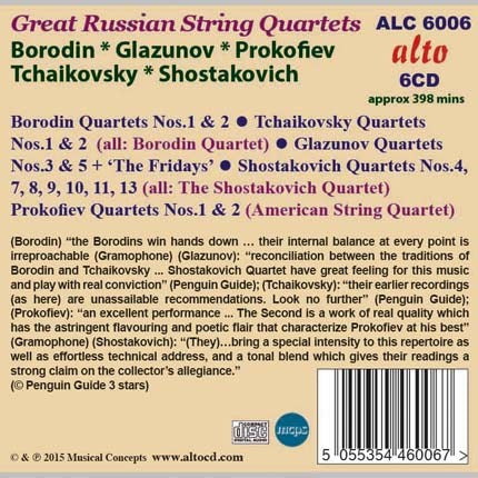 GREAT RUSSIAN STRING QUARTETS (PDF BOOKLET)