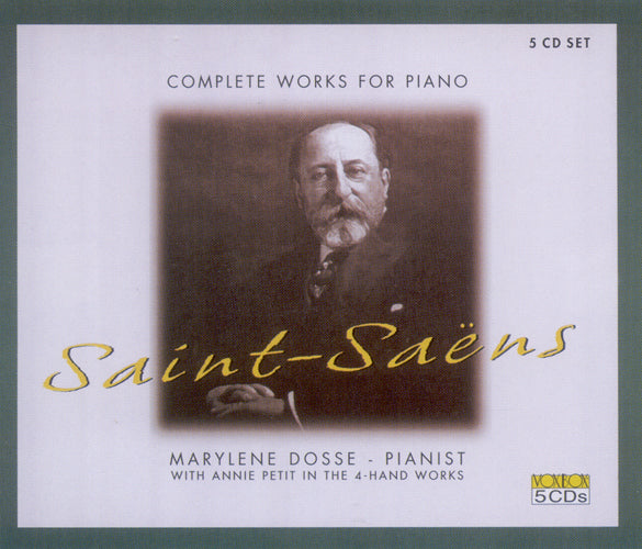 SAINT-SAENS: COMPLETE WORKS FOR PIANO - Dosse, Petit, Württemberg Chamber Orchestra, Faerber (5 CDS)