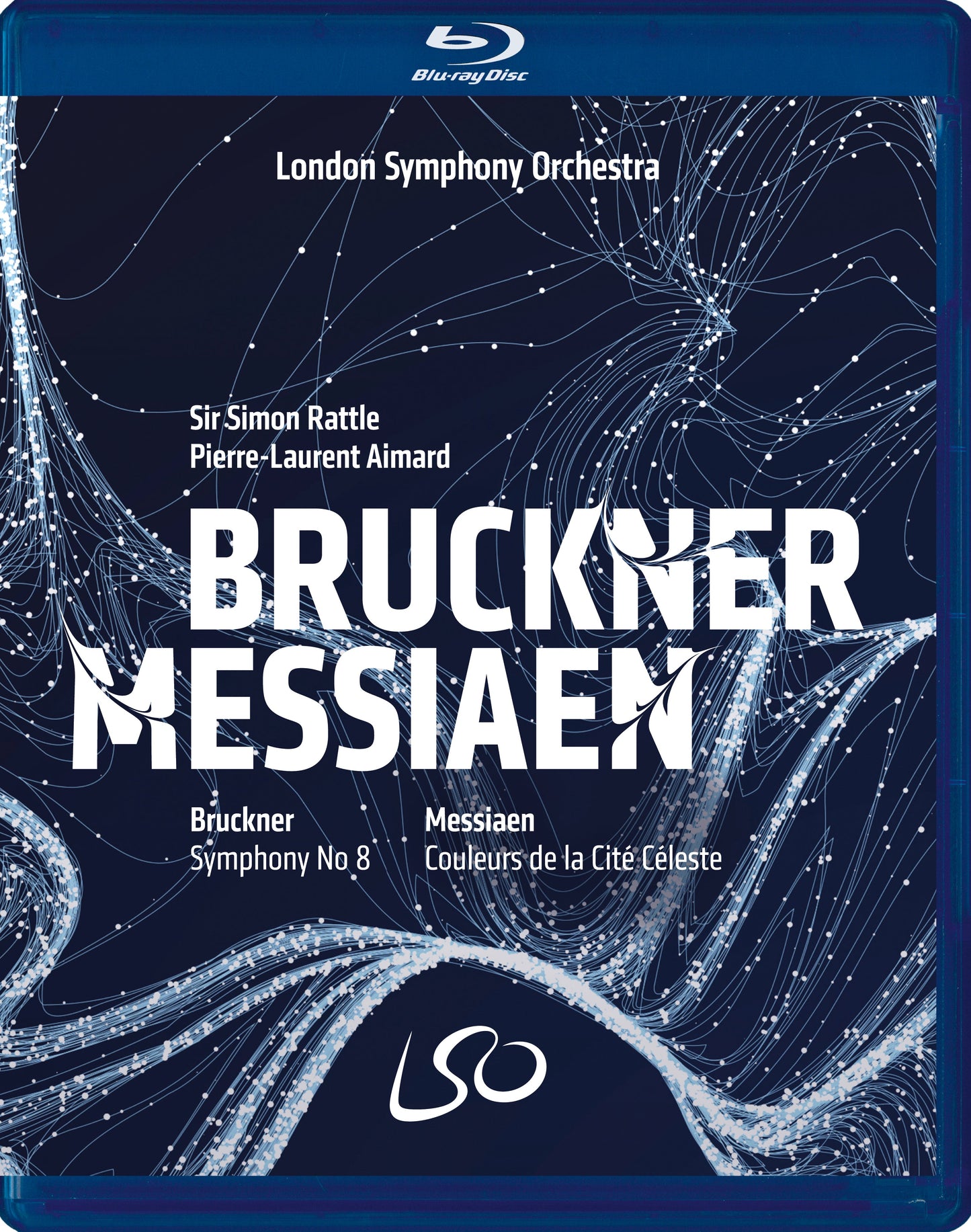 BRUCKNER: Symphony No. 8 / MESSIAEN: Couleurs de la Cité Céleste - Rattle, Aimard, London Symphony (BLU-RAY & DVD)