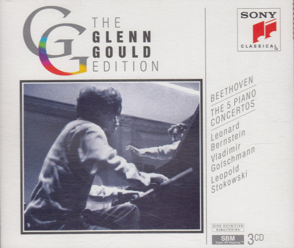BEETHOVEN: 5 PIANO CONCERTOS - GOULD, BERNSTEIN, NEW YORK PHIL (3 CDS)