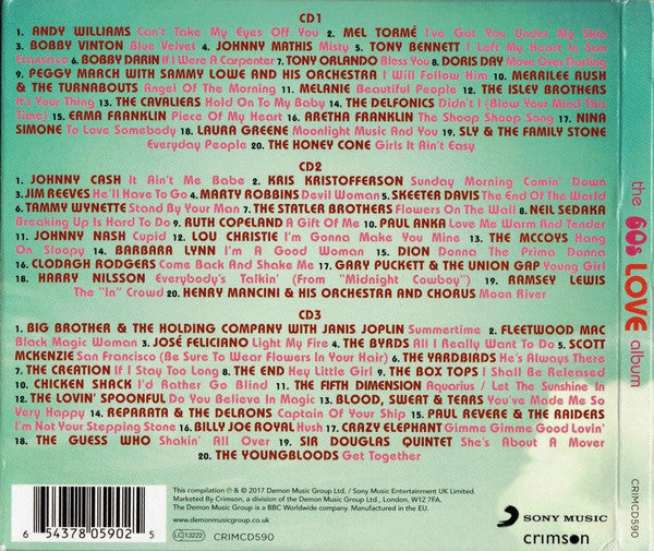 THE 60S LOVE ALBUM (3 CDS)