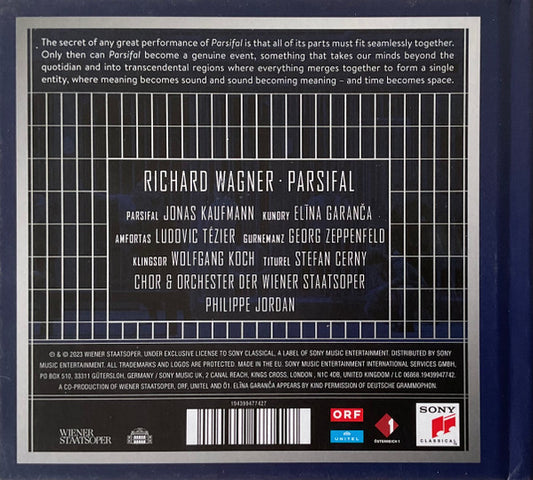 WAGNER: PARSIFAL - Kaufmann, GaranÄŤa, Vienna State Opera, Jordan (4 CDs)