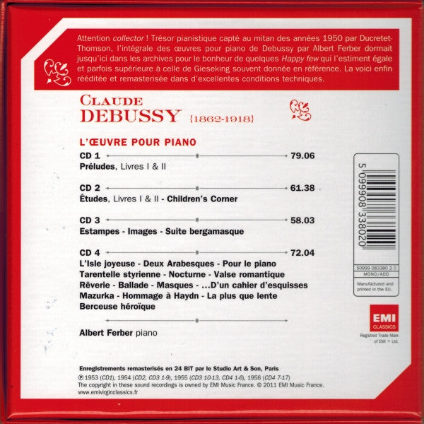 Debussy: Piano Works - Albert Ferrer (4 CDs)