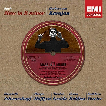 Bach: Mass In B Minor, BWV 232 - SCHWARZKOPF / KARAJAN / VIENNA PHILHARMONIC (2 CDs)