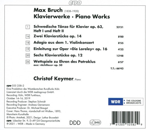 Bruch: Piano Works - Christof Keymer