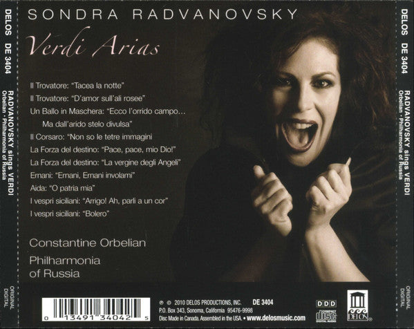 VERDI: Sondra Radvanovsky Sings Verdi Arias- Radvanovsky, Philharmonia Of Russia