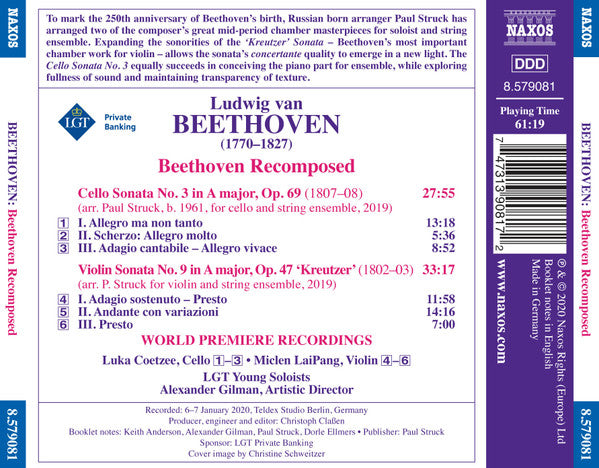 Beethoven Recomposed - LGT Young Soloists