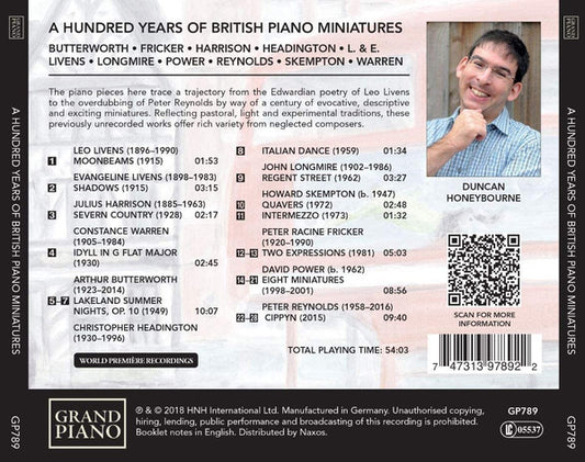 A Hundred Years of British Piano Miniatures