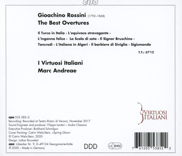 Rossini: The Best Overtures - I Virtuosi Italiani, Marc Andreae