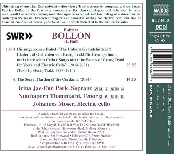 Bollon: Die ungeborenen Enkel; The Secret Garden of Cordania - Irina Jae-Eun Park, Thammathi, J. Moser