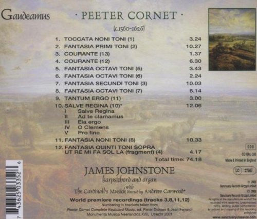 CORNET: Keyboard Music - James Johnstone; The Cardinall's Musick