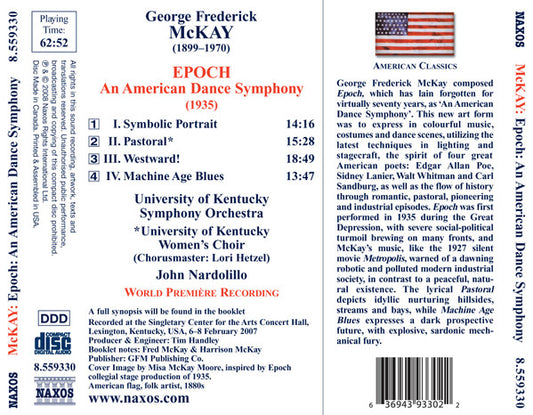 McKay:: Epoch - An American Dance Symphony - UK Symphony and Women's Choir