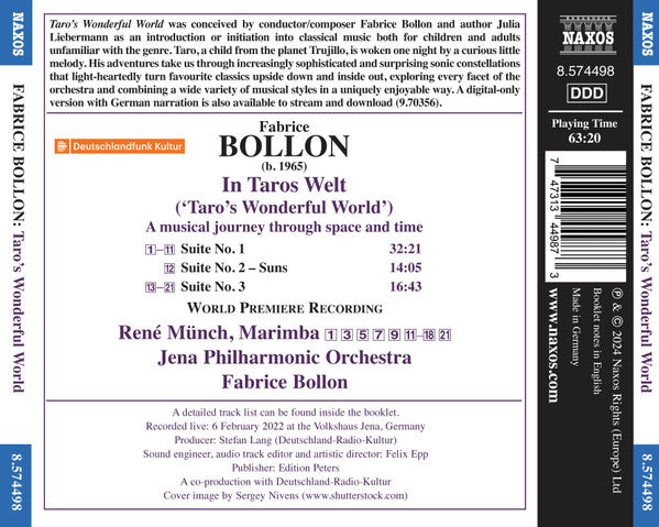 Bollon: In Taros Welt (Taro's Wonderful World - version without narration) - R. Münch, Jena Philharmonic, Bollon
