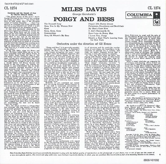 Miles Davis: Porgy And Bess