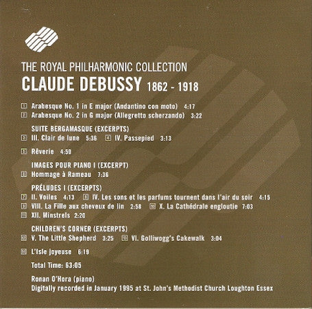 Debussy: Works for Solo Piano - Ronan O'Hora (Hybrid SACD)