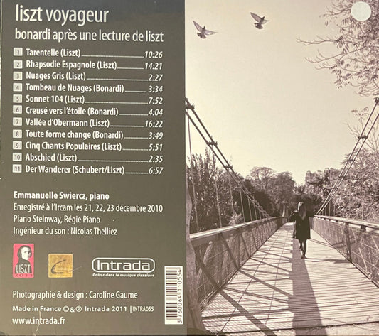 LISZT VOYAGER (LISZT/BONARDI): Emmanuelle Swiercz