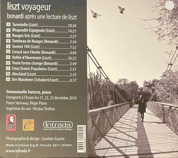 LISZT VOYAGER (LISZT/BONARDI): Emmanuelle Swiercz