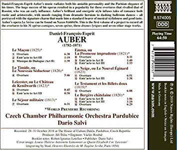 Auber: Overtures - Czech Chamber Philharmonic Orchestra Pardubice, Dario Salvi