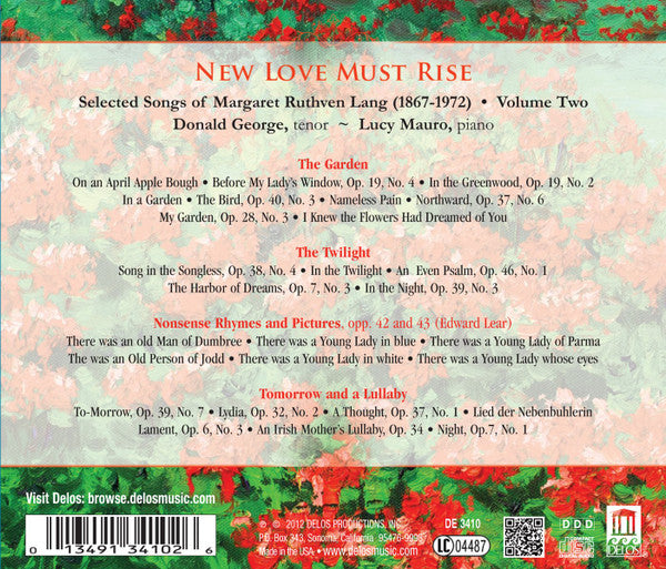 LANG: New Love Must Rise - Selected Songs, Vol.2 - Donald George, Lucy Mauro