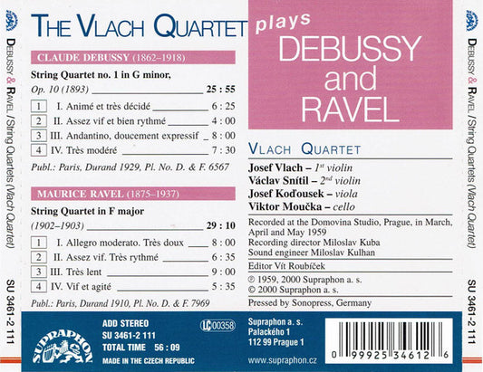DEBUSSY & RAVEL: String Quartets - Vlach Quartett