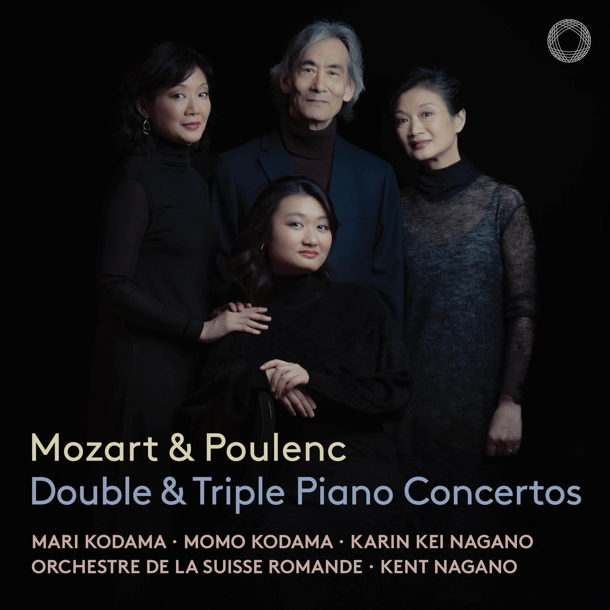 Mozart & Poulenc: Double & Triple Concertos - Mari Kodama, Momo Kodama, Karin Kei Nagano, Orchestre de la Suisse Romande, Kent Nagano