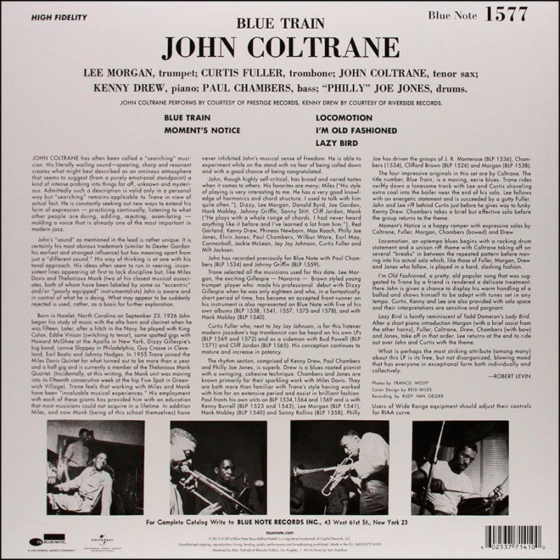 John Coltrane: Blue Train (BLUE NOTE 75TH ANNIVERSARY LP)