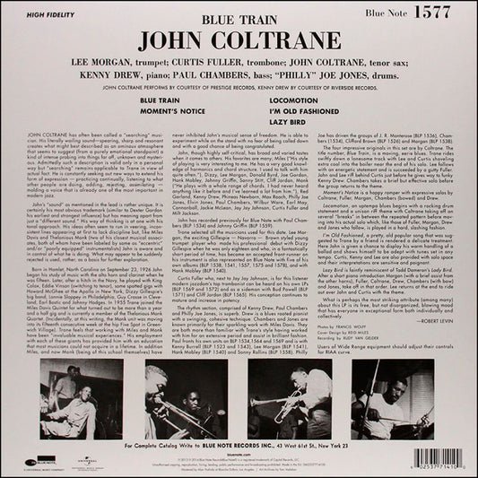 John Coltrane: Blue Train (BLUE NOTE 75TH ANNIVERSARY LP)