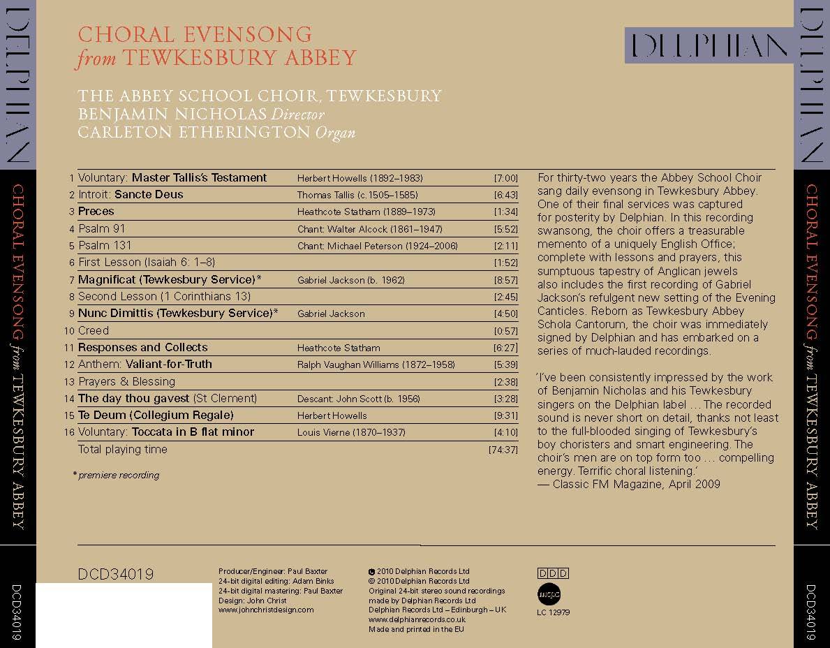 Choral Evensong From Tewkesbury Abbey - Abbey School Choir