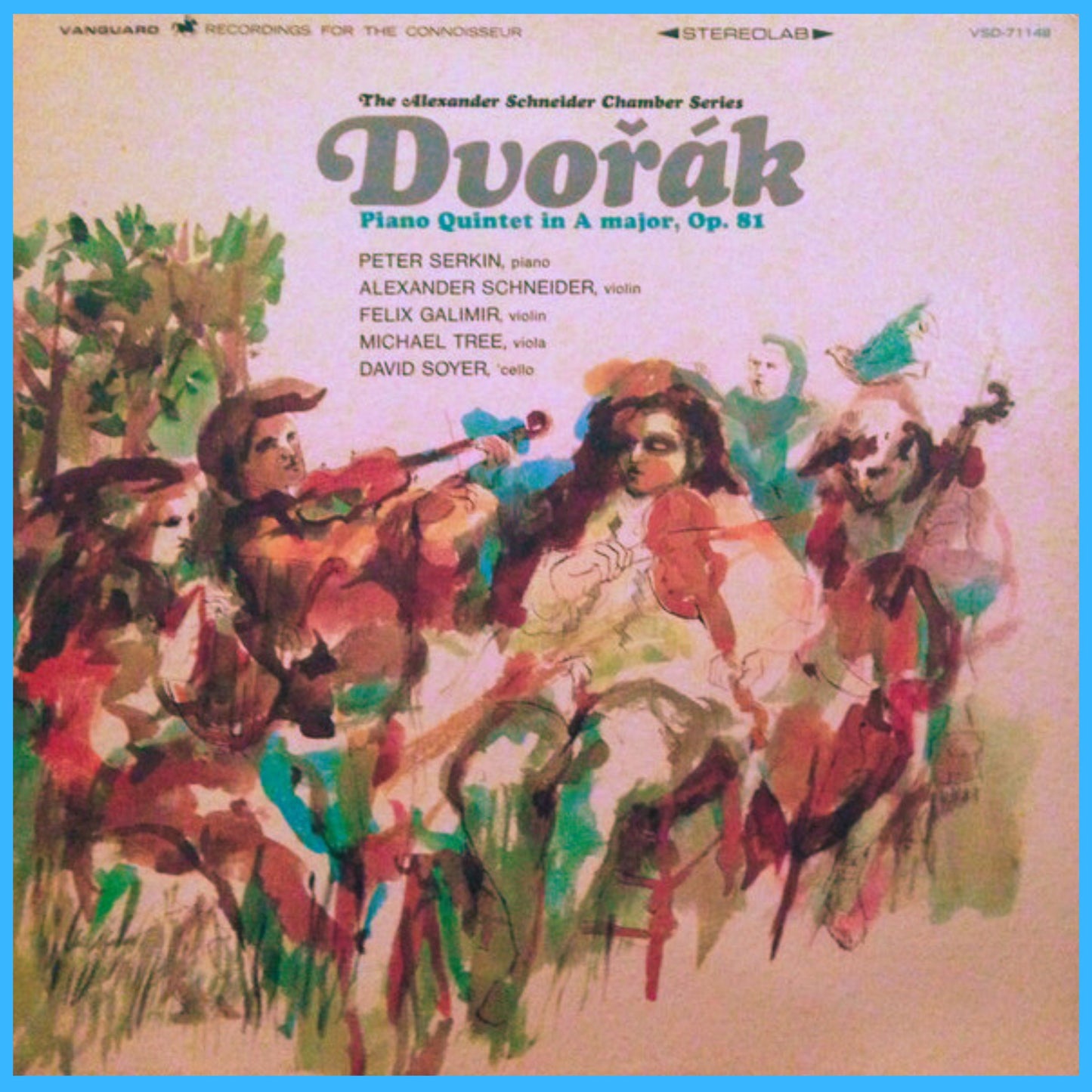 Dvořák: Piano Quintet No. 2 in A Major, Op. 81 - Alexander Schneider, Peter Serkin, Michael Tree, Felix Galimir, David Soyer