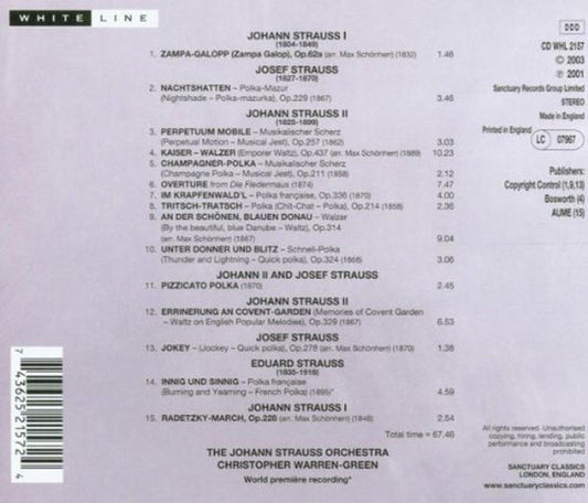 THE STRAUSS ALBUM: Christopher Warren-Green, The Johann Strauss Orchestra