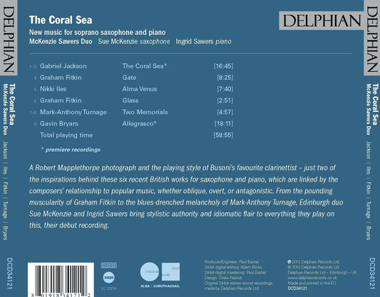 The Coral Sea: New Music For Soprano Saxophone And Piano - McKenzie Sawers Duo