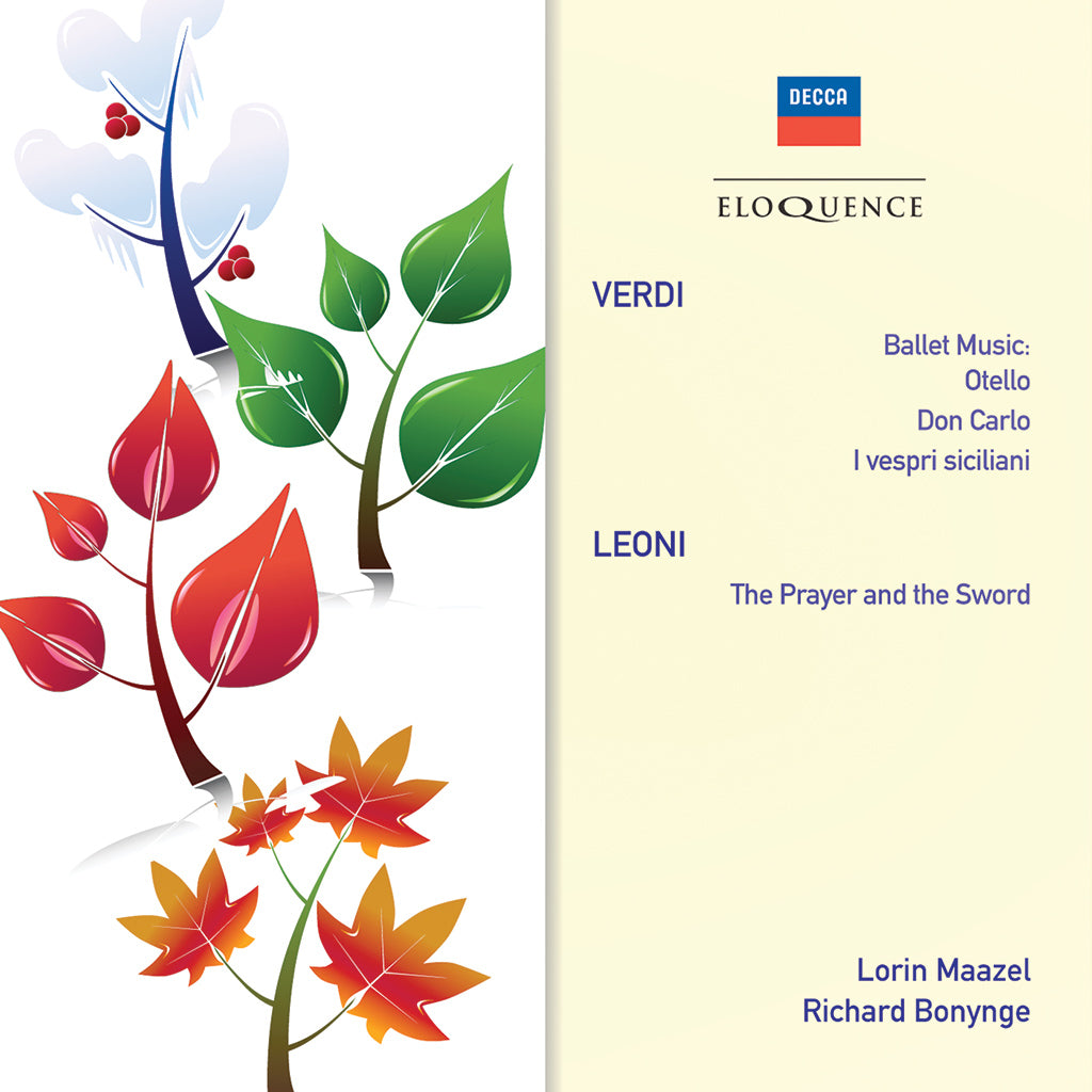 VERDI: Ballet Music From Operas; LEONI: The Prayer & The Sword - Cleveland Orchestra, Lorin Maazel; National Philharmonic, Richard Bonynge
