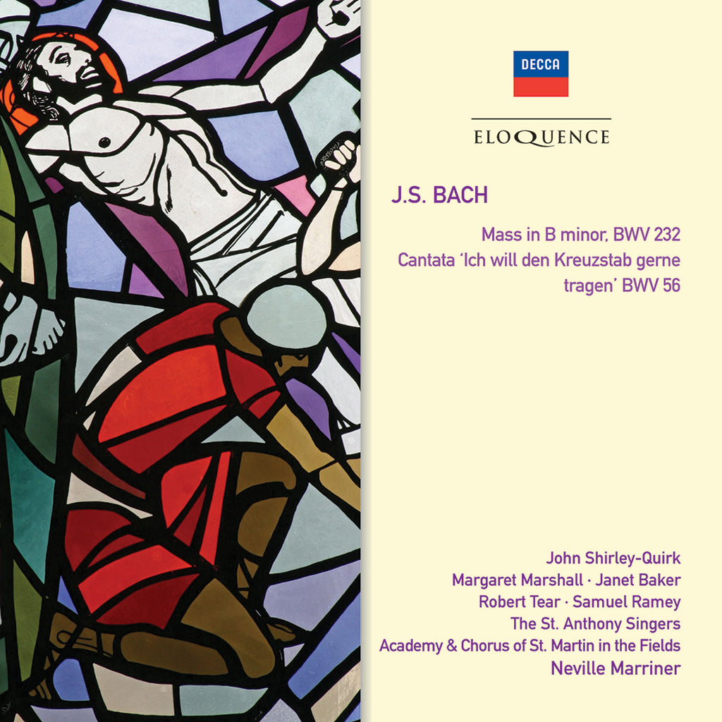 BACH: Mass in B Minor, Cantata BWV 56 - Shirley-Quirk, Baker, Tear, Chorus and Academy of St. Martin in the Fields, Marriner (2 CDs)