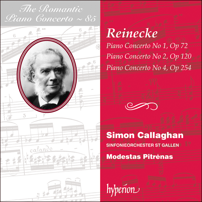 The Romantic Piano Concerto, Vol. 85 - Reinecke: Piano Concertos - Simon Callaghan, Sinfonieorchester St Gallen, Modestas Pitrėnas