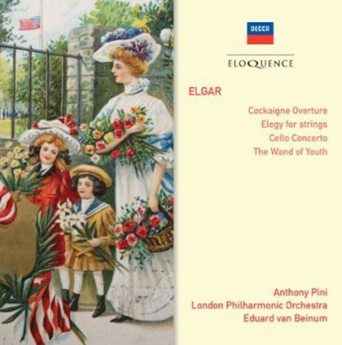 ELGAR: CELLO CONCERTO, ELEGY FOR STRINGS, WAND OF YOUTH, COCKAIGNE OVERTURE - PINI, VAN BEINUM, LONDON PHILHARMONIC
