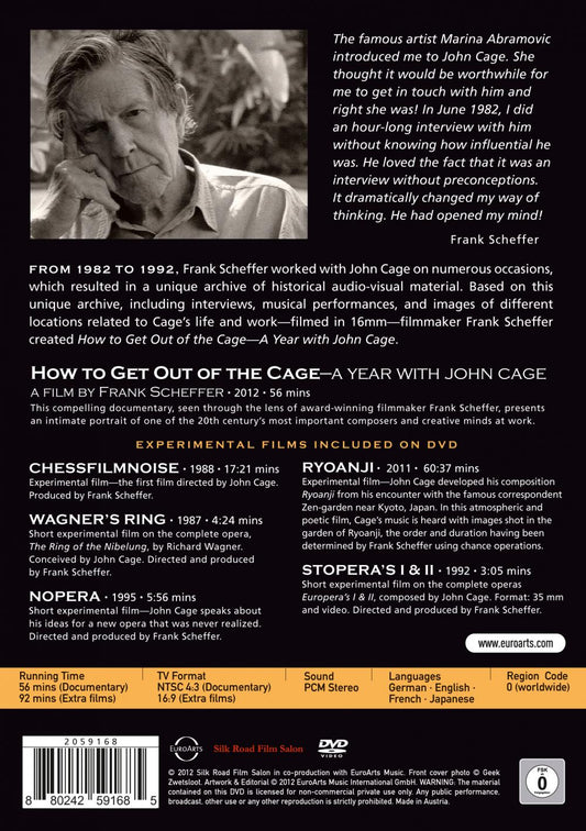 CAGE: How To Get Out of The Cage - A Year With John Cage (DVD)