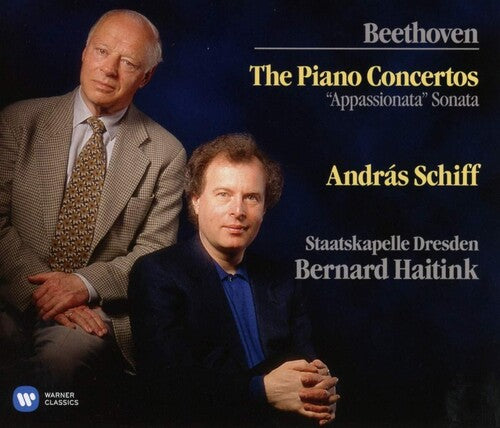 BEETHOVEN: The Five Piano Concertos, Sonata No. 23 "Appassionata" - Andras Schiff, Bernard Haitink, Staatskapelle Dresden (3 CDs)