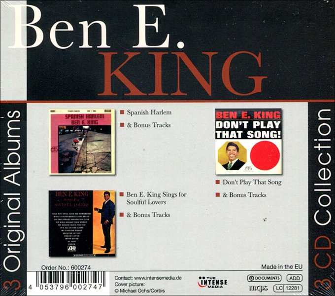 BEN E. KING - 3 Original Albums (3 CDS)