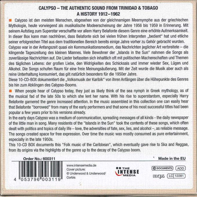 CALYPSO - SOUNDS OF THE CARIBBEAN ISLANDS (10 CDs)